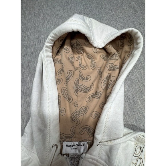 Maggie Sweet Sport Women's Full Zip Jacket Long Sleeve Embroidered Brown Size PM - Picture 3 of 10